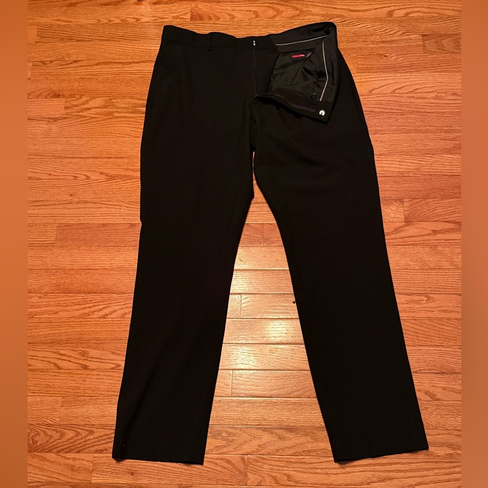JF J.Ferrar Men's Elegant Black Dress Pants 36/32 slim